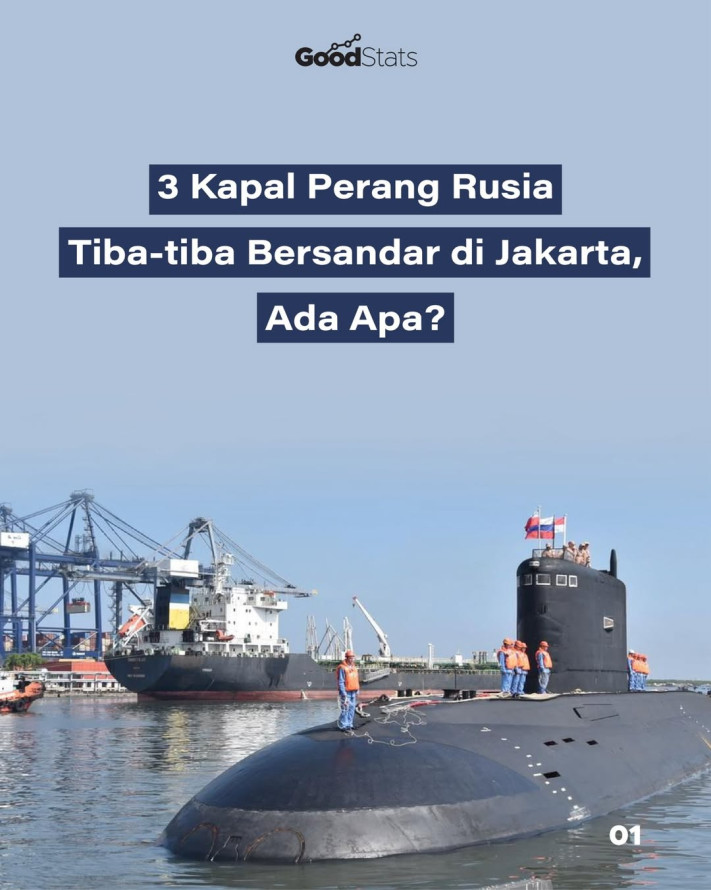 3 Kapal Perang Rusia Tiba-tiba Bersandar di Jakarta, Ada Apa?