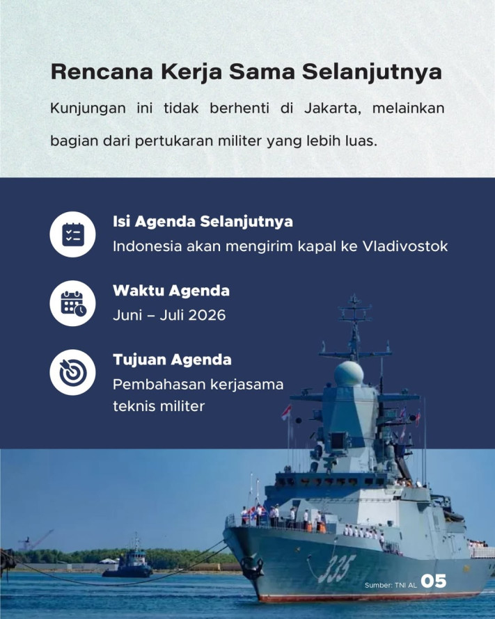 3 Kapal Perang Rusia Tiba-tiba Bersandar di Jakarta, Ada Apa?