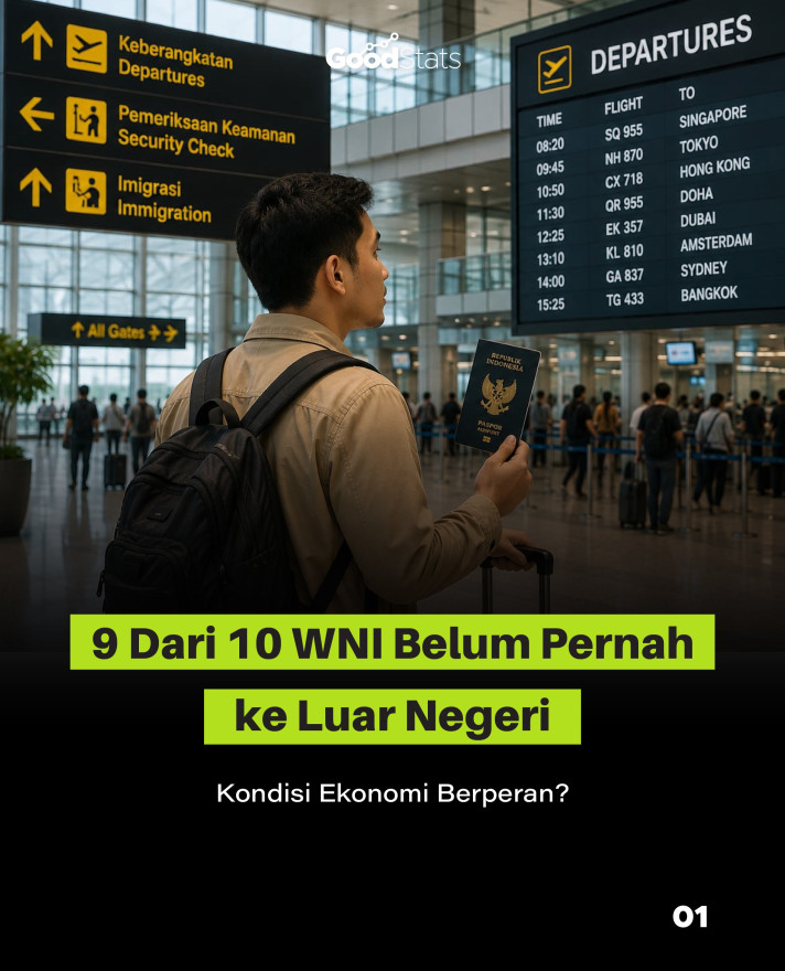 9 Dari 10 WNI Belum Pernah ke Luar Negeri, Kondisi Ekonomi Berperan? - 1