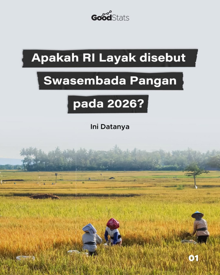 Apakah RI Layak disebut Swasembada Pangan pada 2026? Ini Datanya