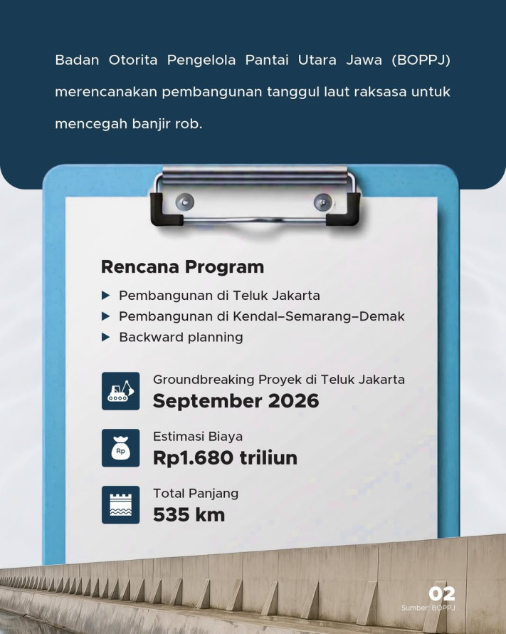 Babak Baru Giant Sea Wall, Groundbreaking pada September 2026