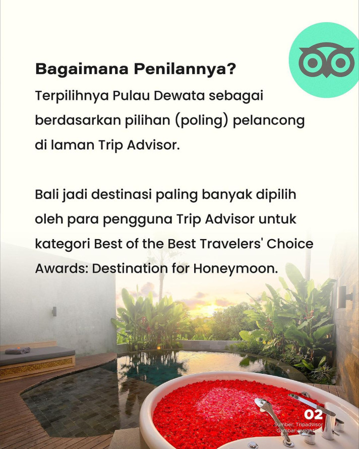 Bali Jadi Destinasi Bulan Madu Terbaik Dunia 2024 Goodstats Bali Jadi Destinasi Bulan Madu Terbaik Dunia 2024 Goodstats