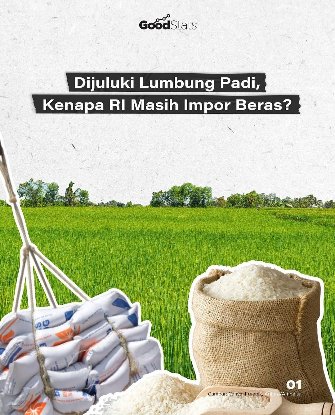 Dijuluki Lumbung Padi, Kenapa RI Masih Impor Beras? - GoodStats