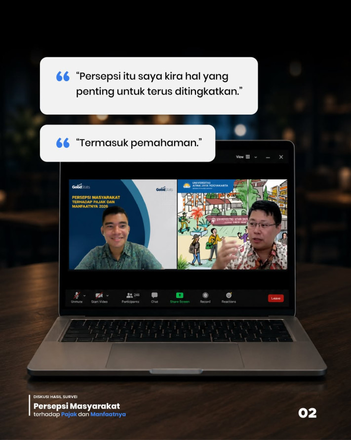 Diskusi Hasil Survei: Persepsi Masyarakat terhadap Pajak dan Manfaatnya