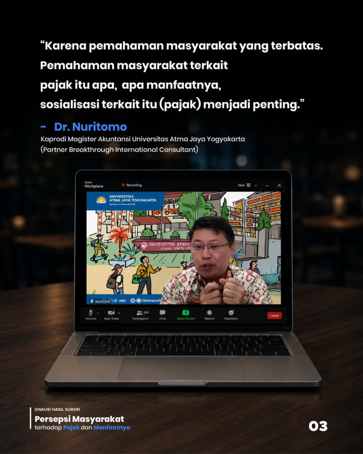 Diskusi Hasil Survei: Persepsi Masyarakat terhadap Pajak dan Manfaatnya