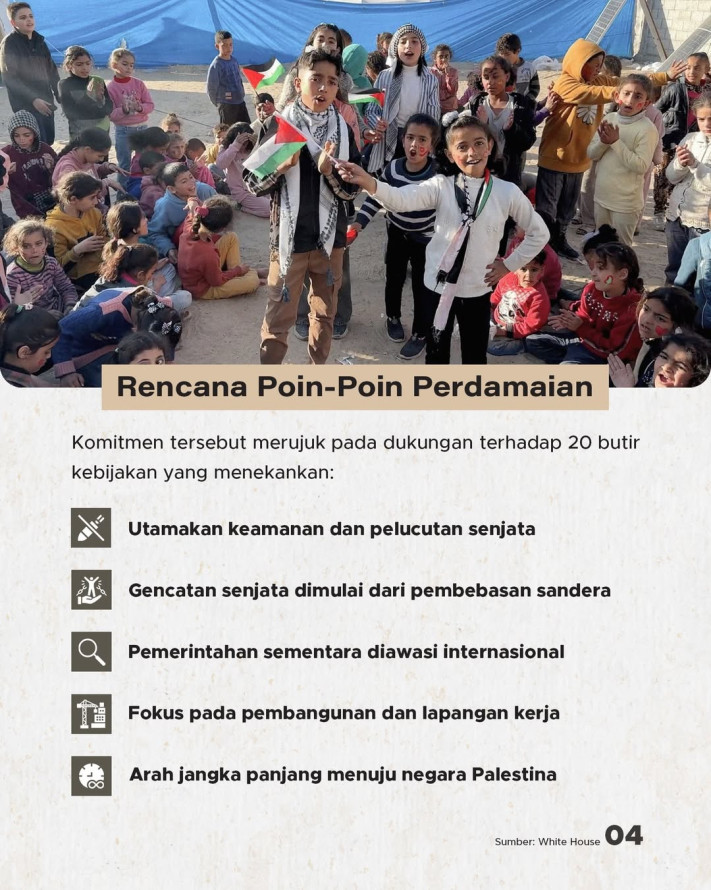 Indonesia Ditunjuk Jadi Salah Satu Aktor Kunci Perdamaian Gaza