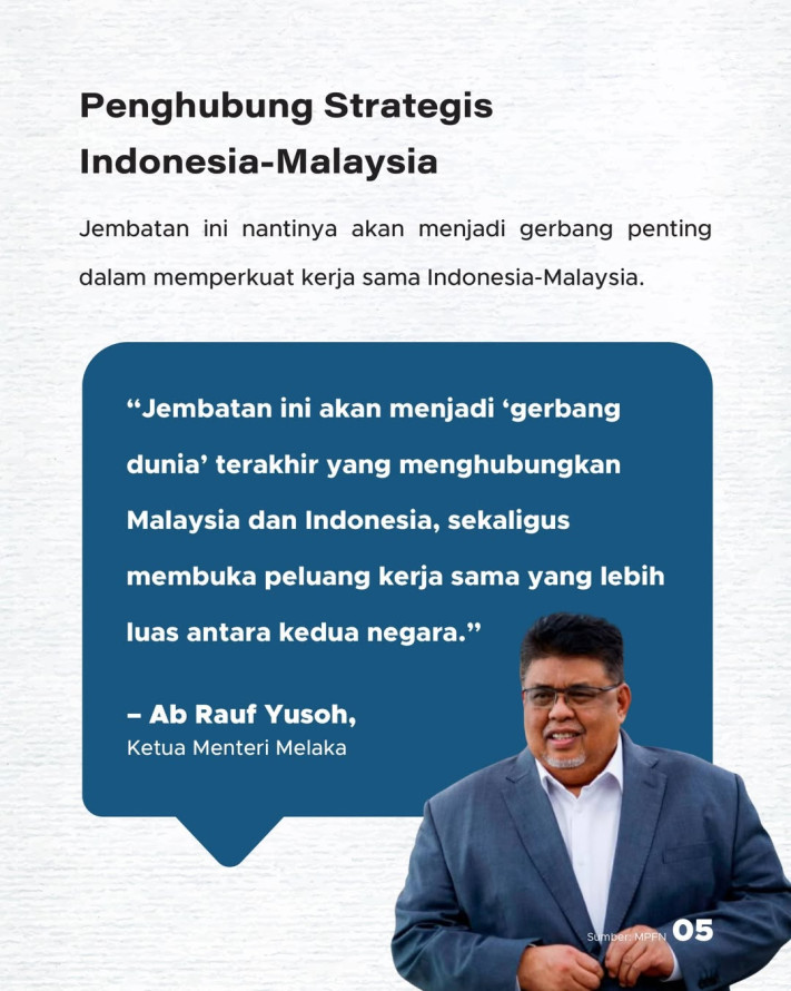 Indonesia-Malaysia Bakal Bangun Jembatan: Dumai Melaka Hanya 40 menit