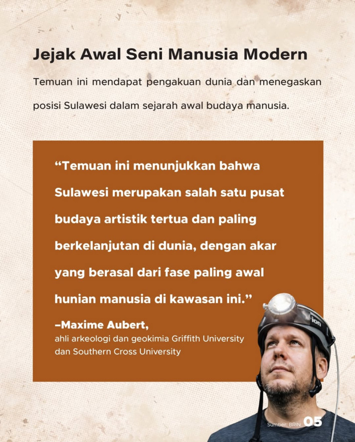 Indonesia Punya Lukisan Gua Tertua di Dunia" Usianya Tembus 67.800 Tahun