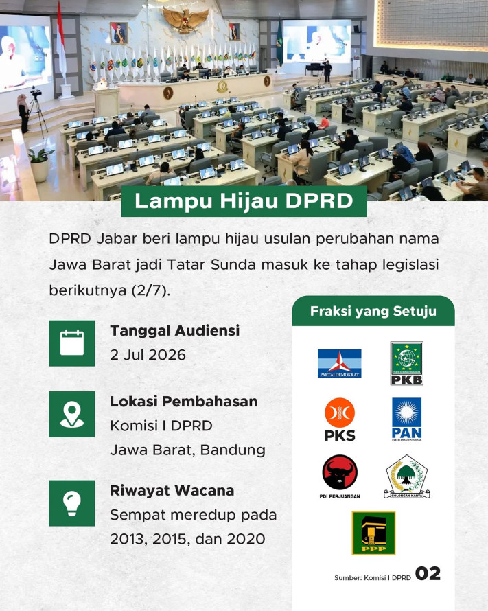 Jawa Barat Jadi Tatar Sunda? Wacana Lama yang Dapat Lampu Hijau DPRD - 2