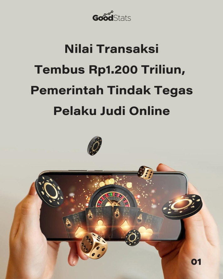Nilai Transaksi Tembus Rp1.200 Triliun, Pemerintah Tindak Tegas Pelaku Judi Online