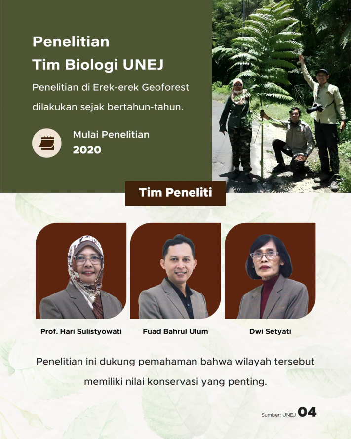 Peneliti UNEJ Ungkap Tanaman Purba Berusia 65 Juta Tahun