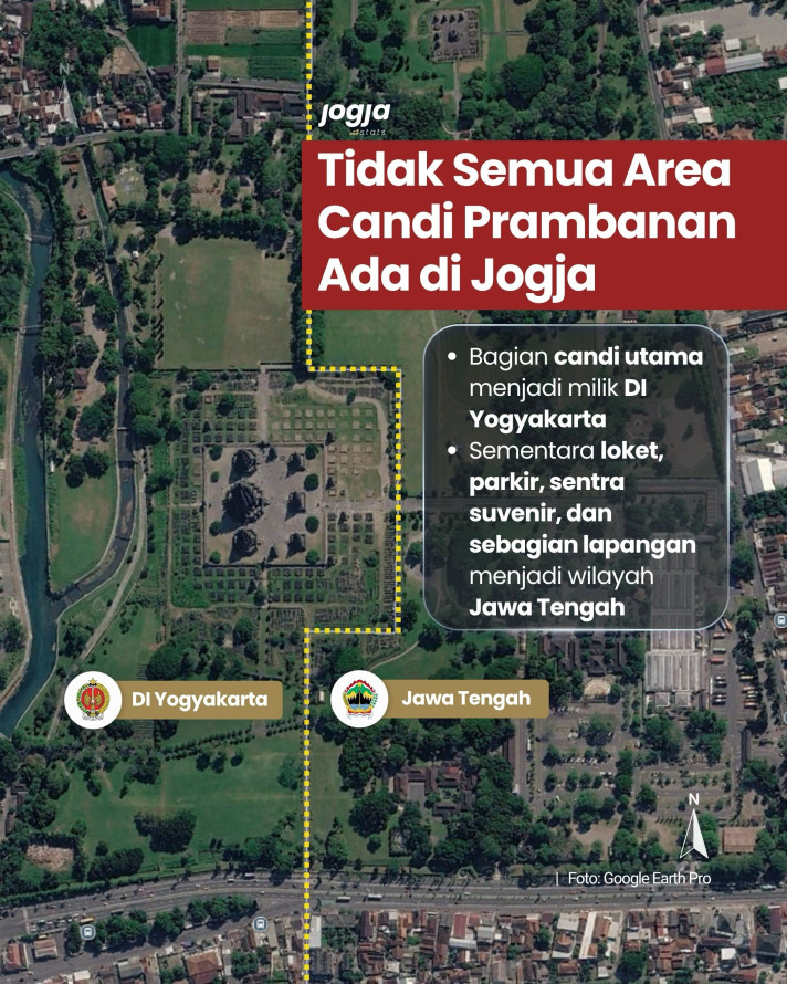 Tidak Semua Area Candi Prambanan Ada di Jogja - 1